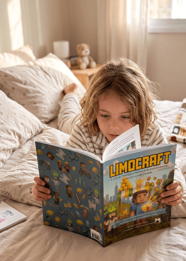 Família com o livro Limocraft